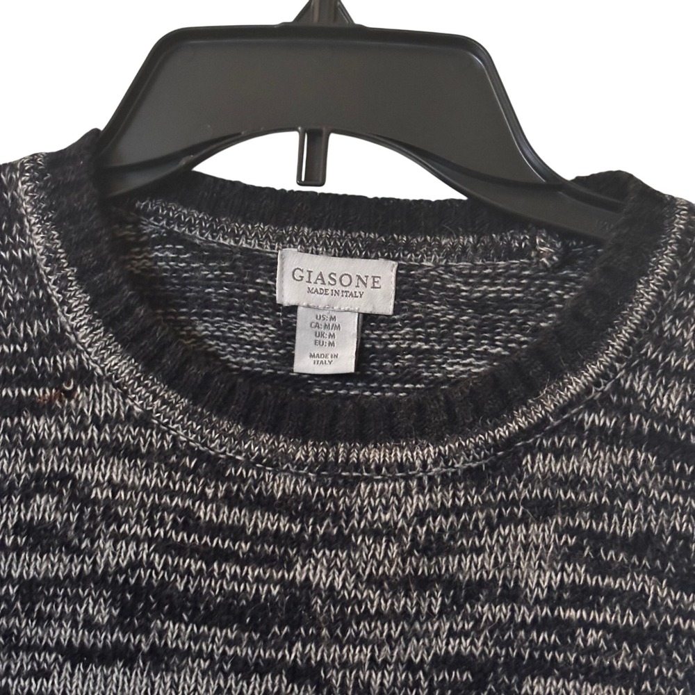 Giasone Made in Italy Men's Tri-Tone Sweater Medium Acrylic & Wool - Picture 3 of 4
